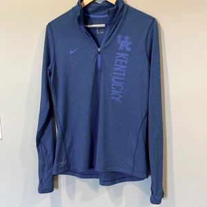 University of Kentucky Nike Dri-fit Half zip